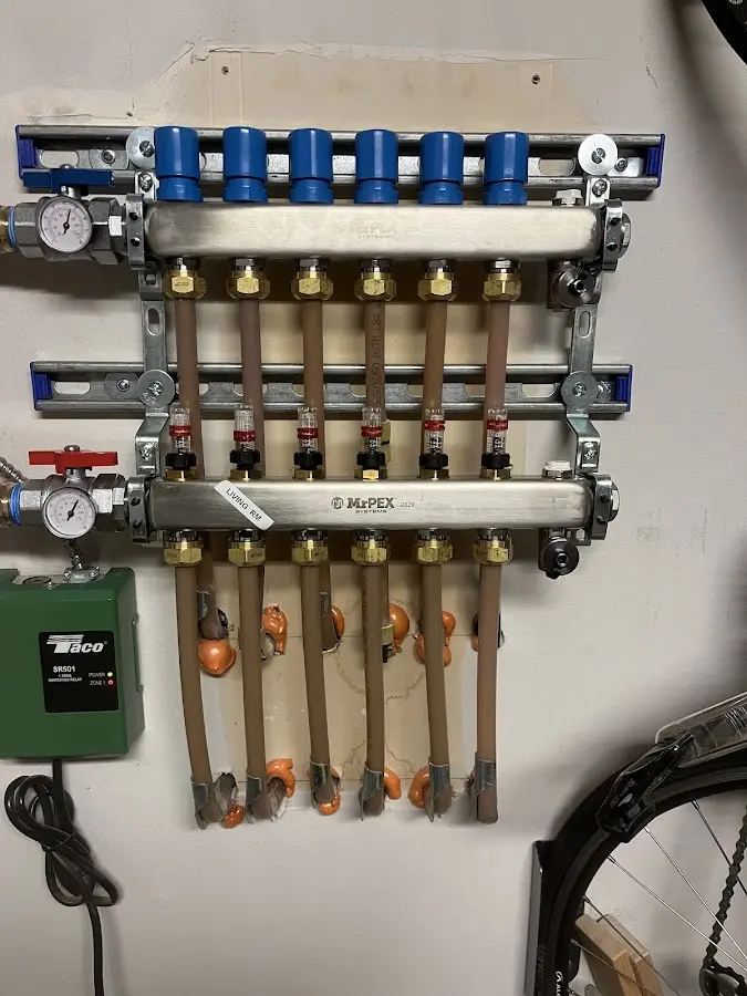 Plumber performing Gas Line Installation at a residential property in Everman